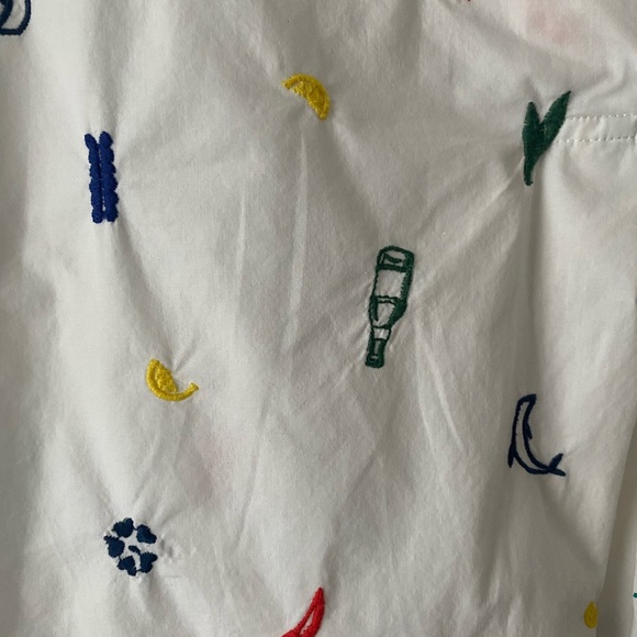 Madewell Summer Friday Embroidered Courier Button-Back Shirt - Picture 6 of 8